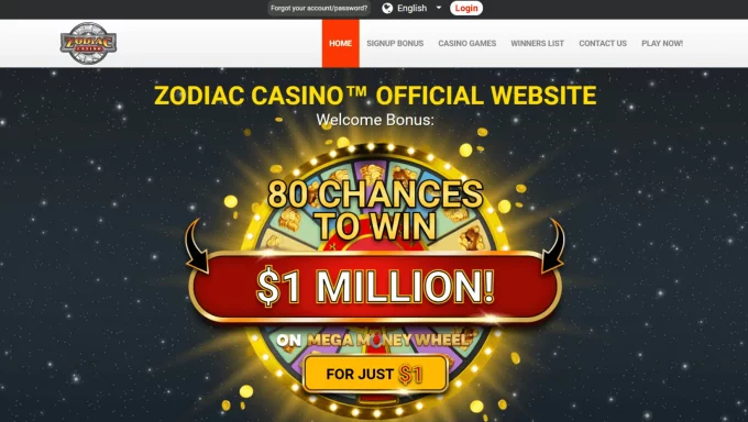 Revisão do Zodiac Casino: Bônus generosos, segurança e diversão