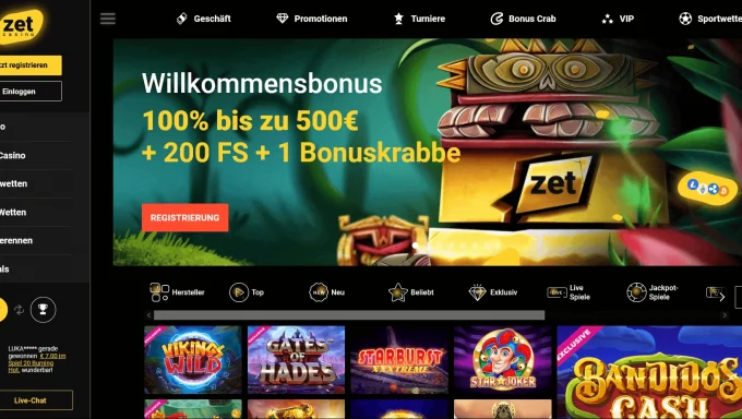 Zet Casino Review 2023: Spiele, Boni und mehr entdecken