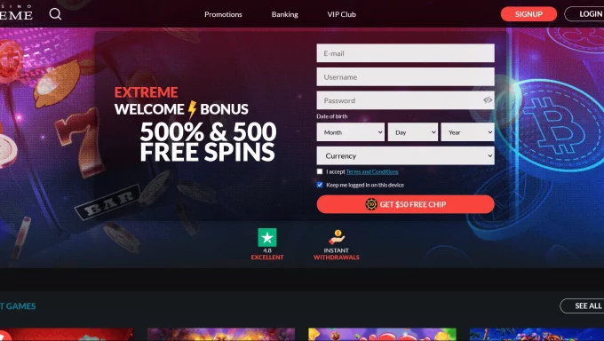 Casino Extreme: Populiarus ir teisėtas internetinis kazino