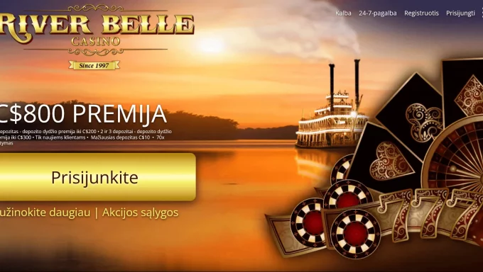 River Belle Casino: populiarus ir teisėtas internetinis kazino