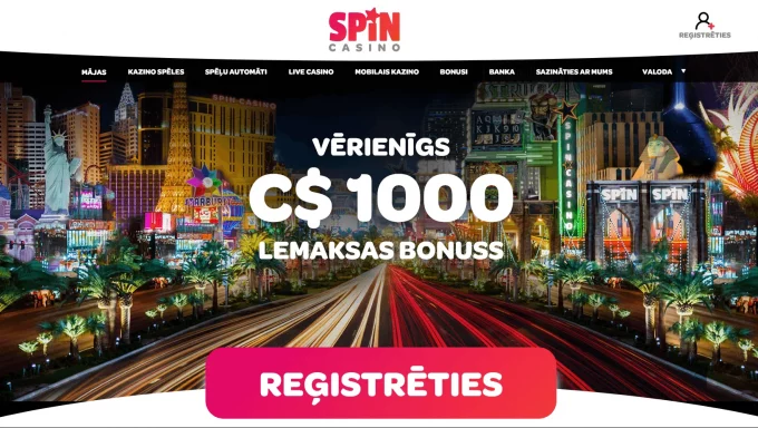 Spin Casino: kazino pārskats – bonusi, spēles un drošība