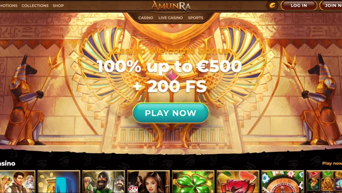 AmunRa Casino: Un cuprinzător obzor al unui cazinou online de top din