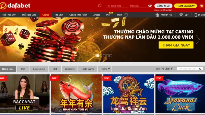 Đánh giá Dafabet Casino: Tổng quan về trang web cá cược trực tuyến hàng đầu