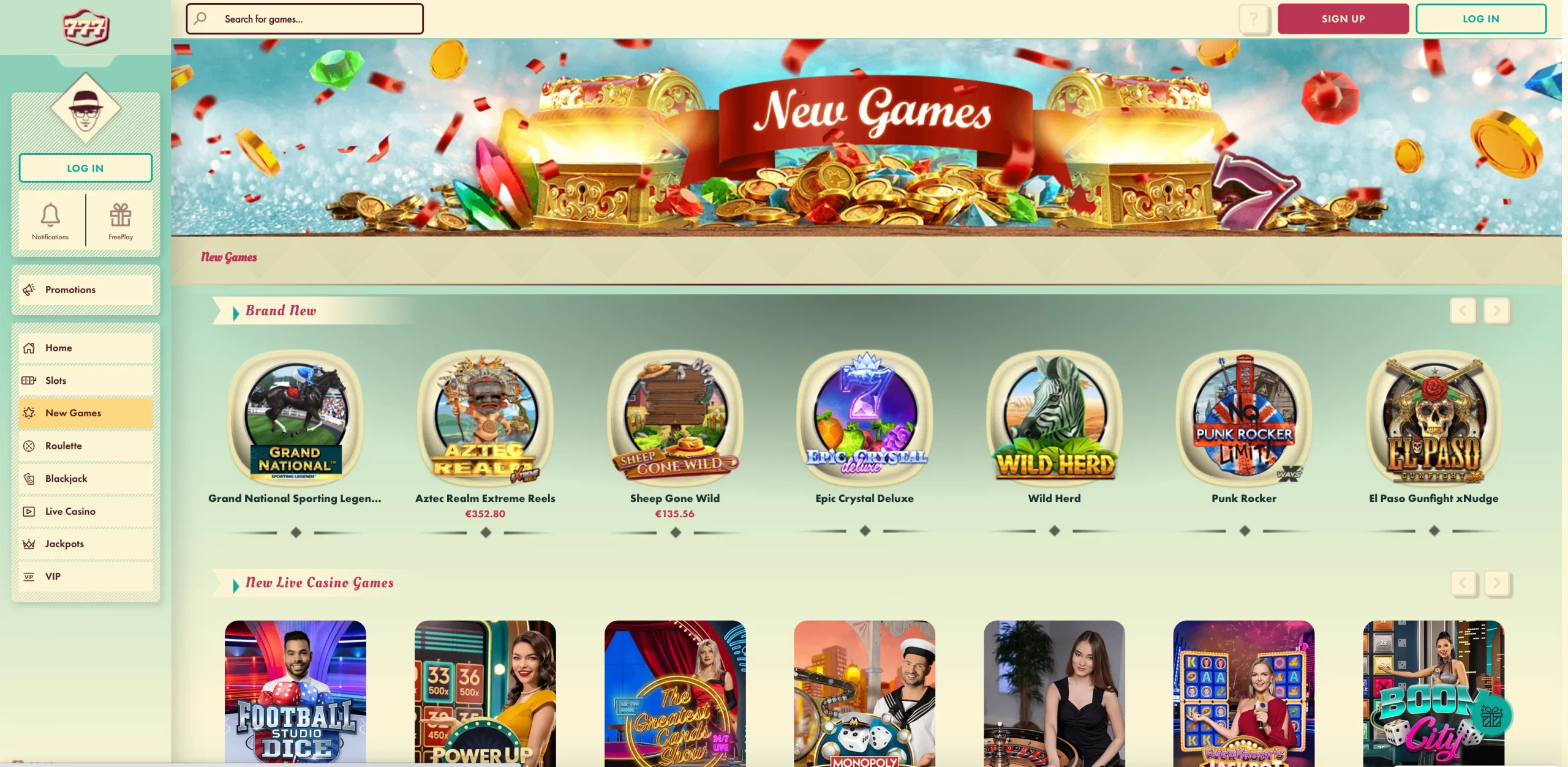 777 Casino india games