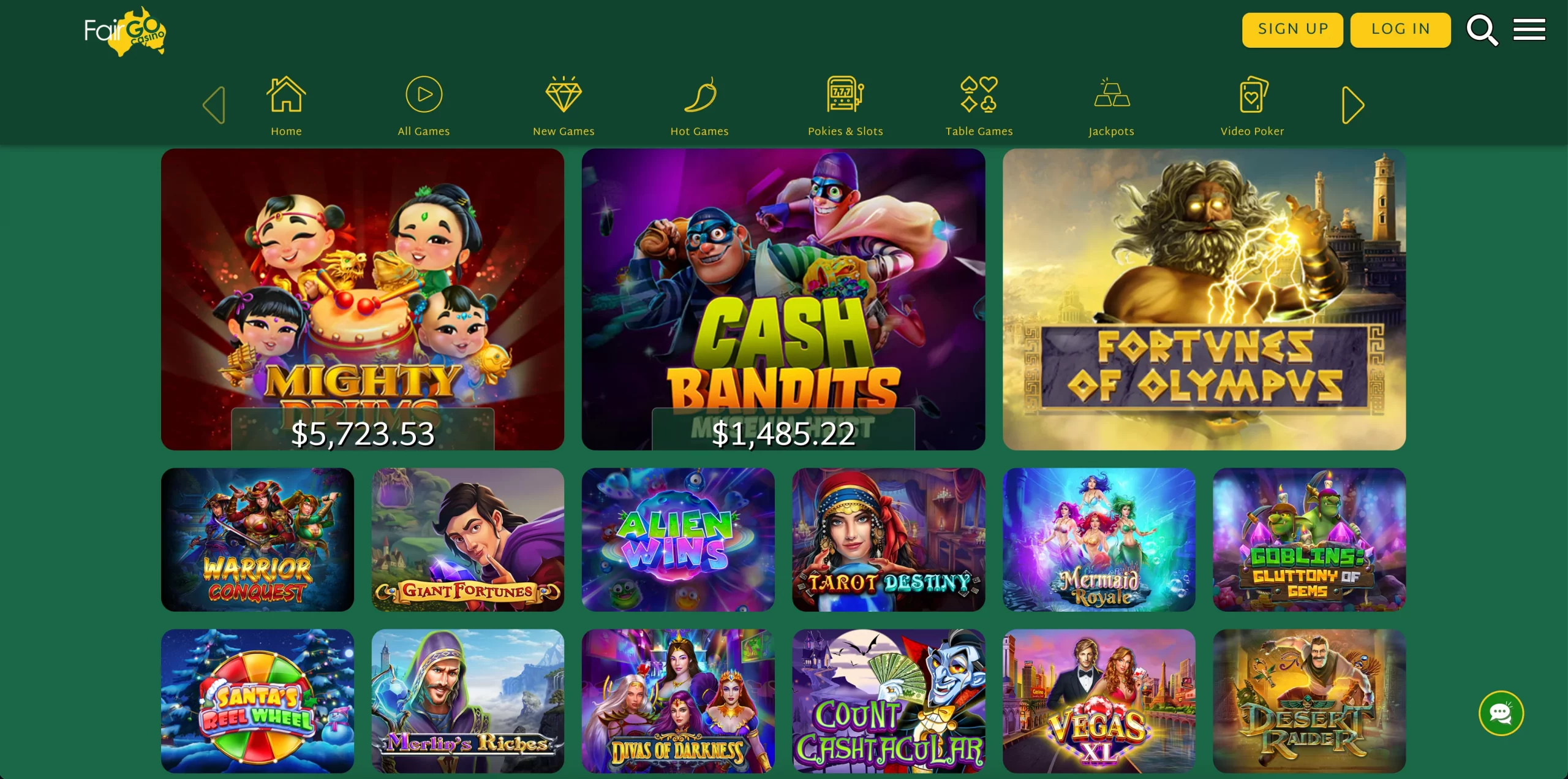 Fair Go Casino usa games