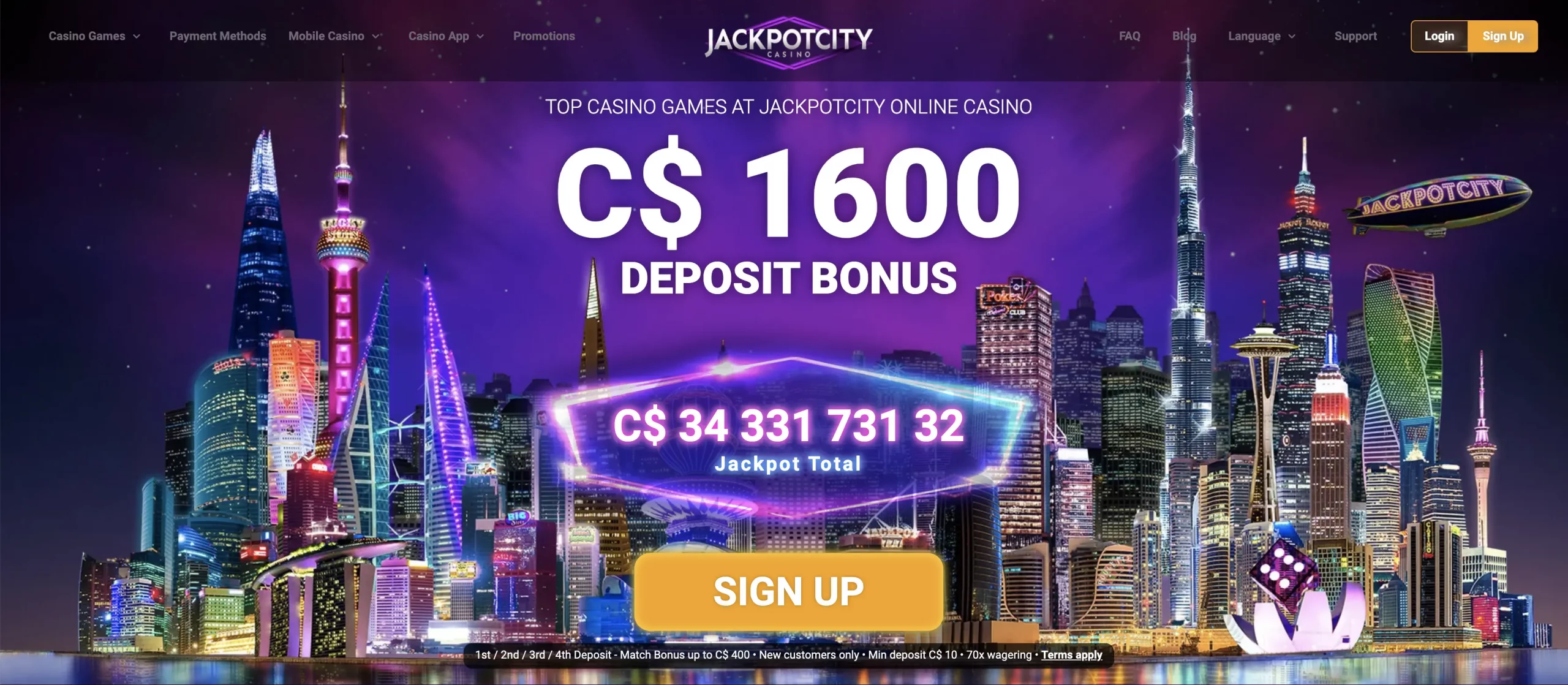 Jackpot City india