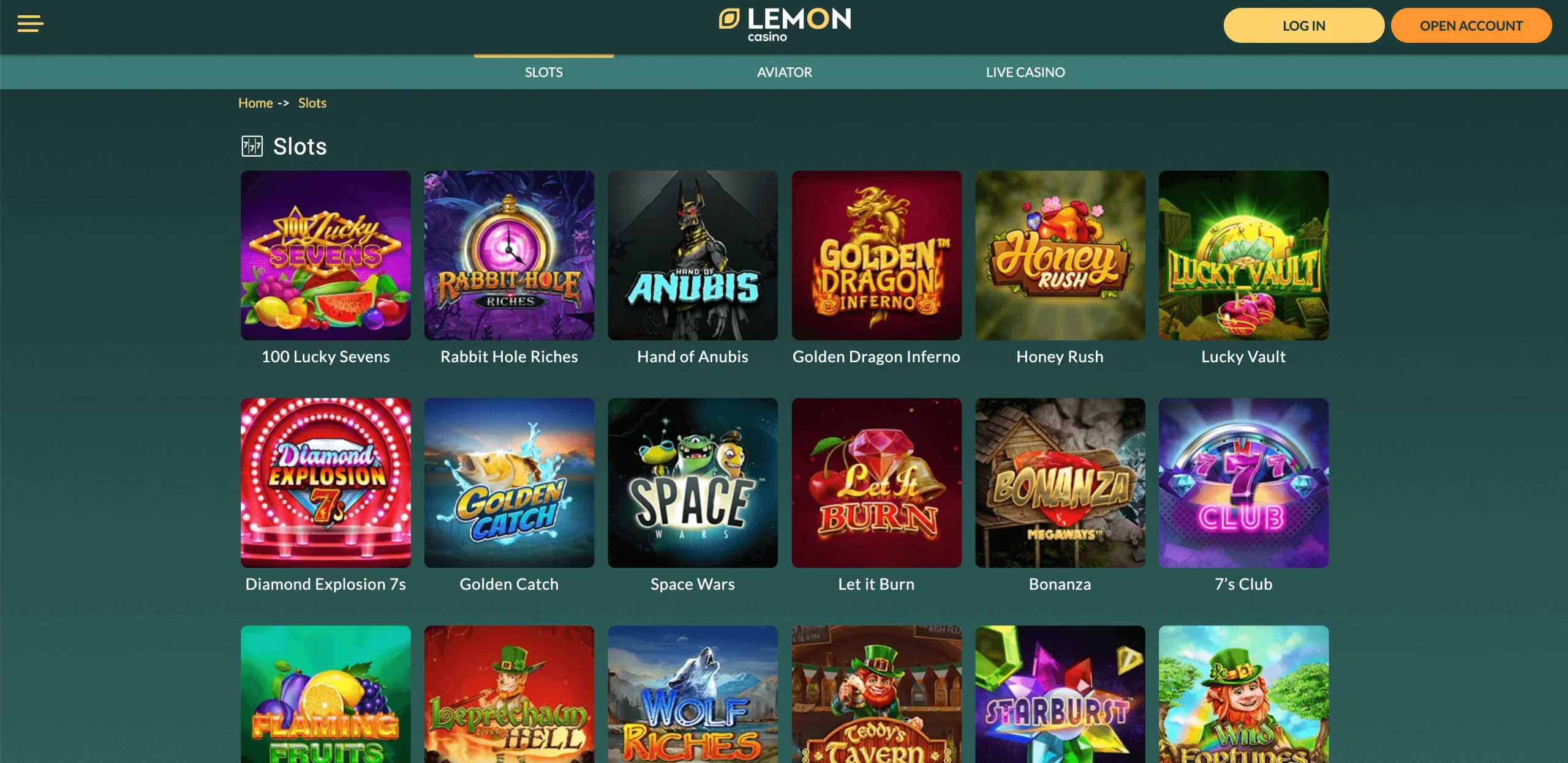 Lemon Casino singapore slots