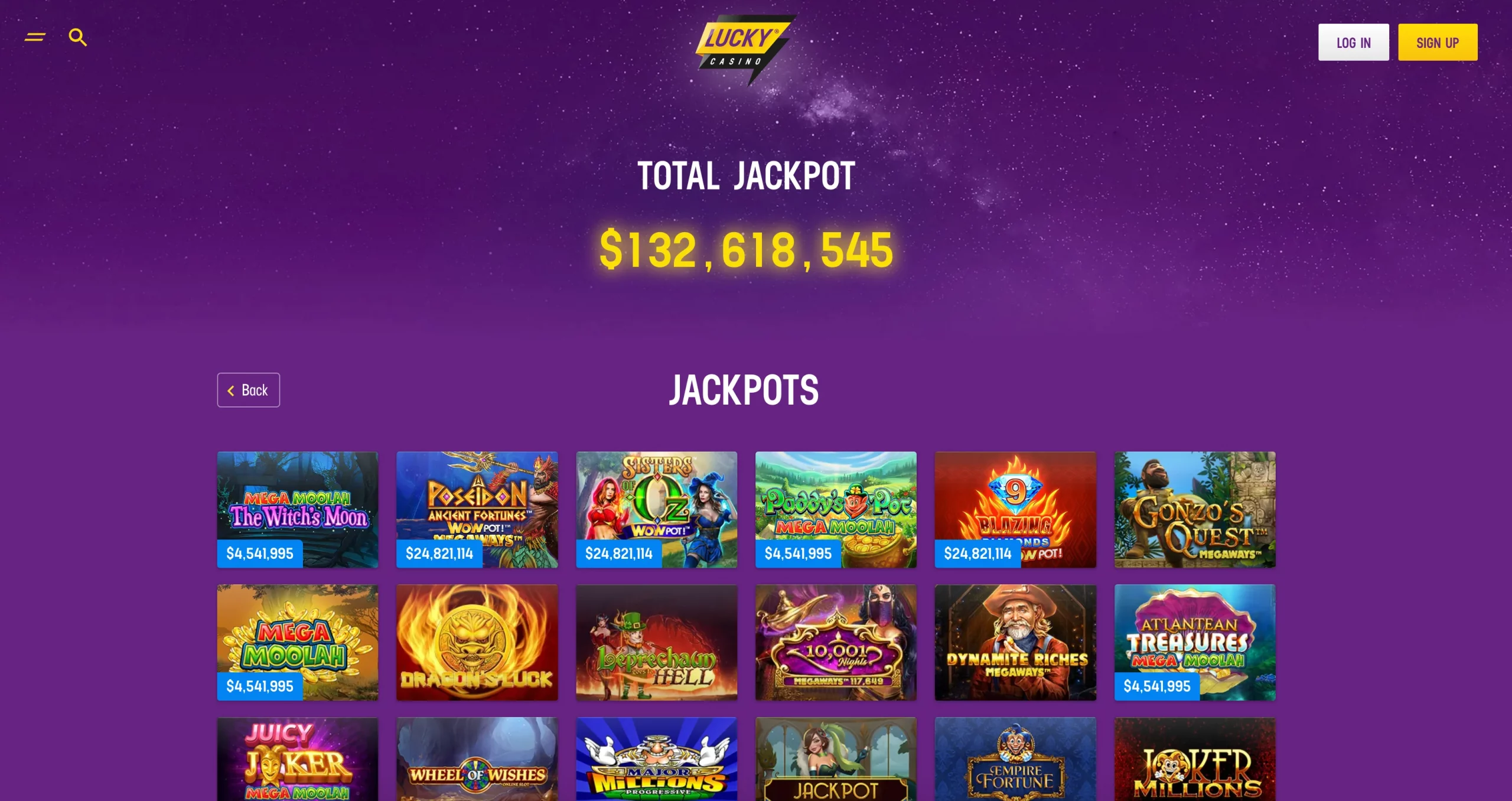 Lucky Casino singapore jackpot