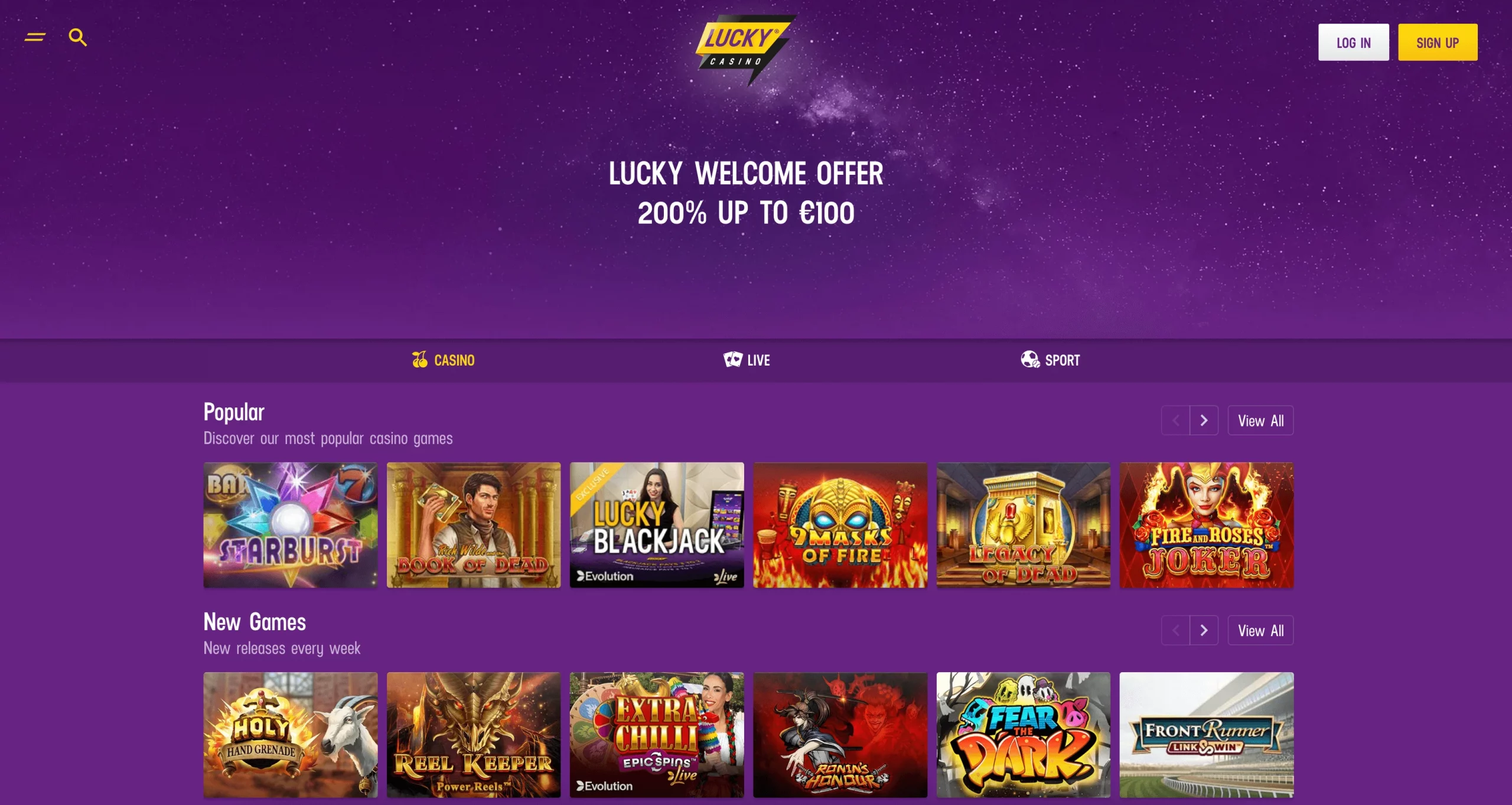 Lucky Casino singapore