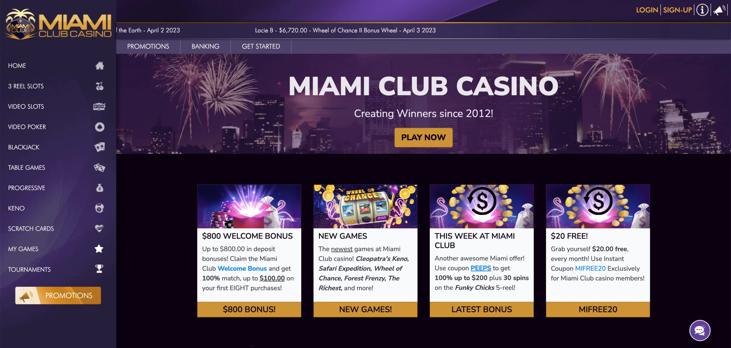 Miami Club Casino usa