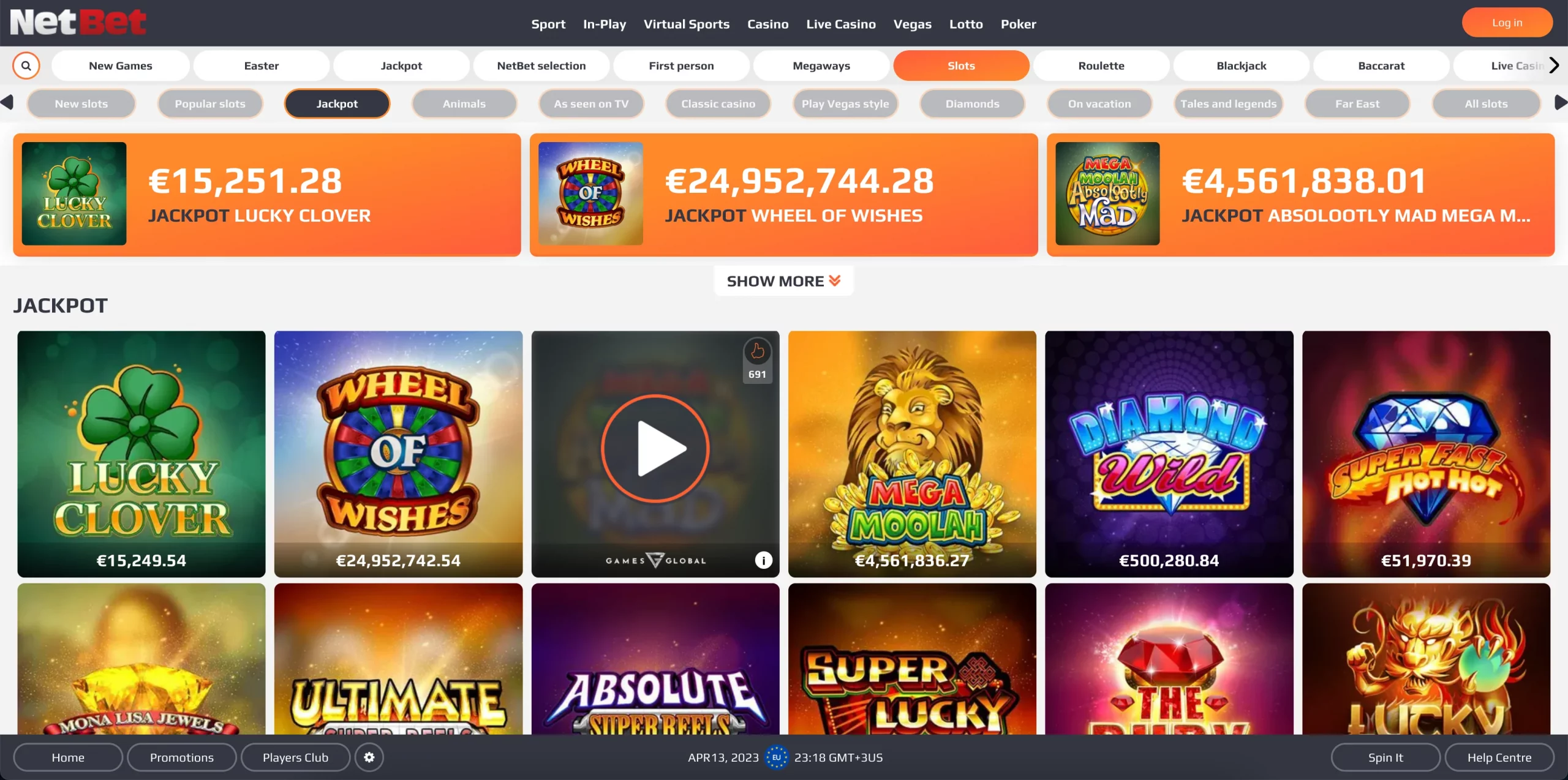 NetBet Casino united kindom jackpot