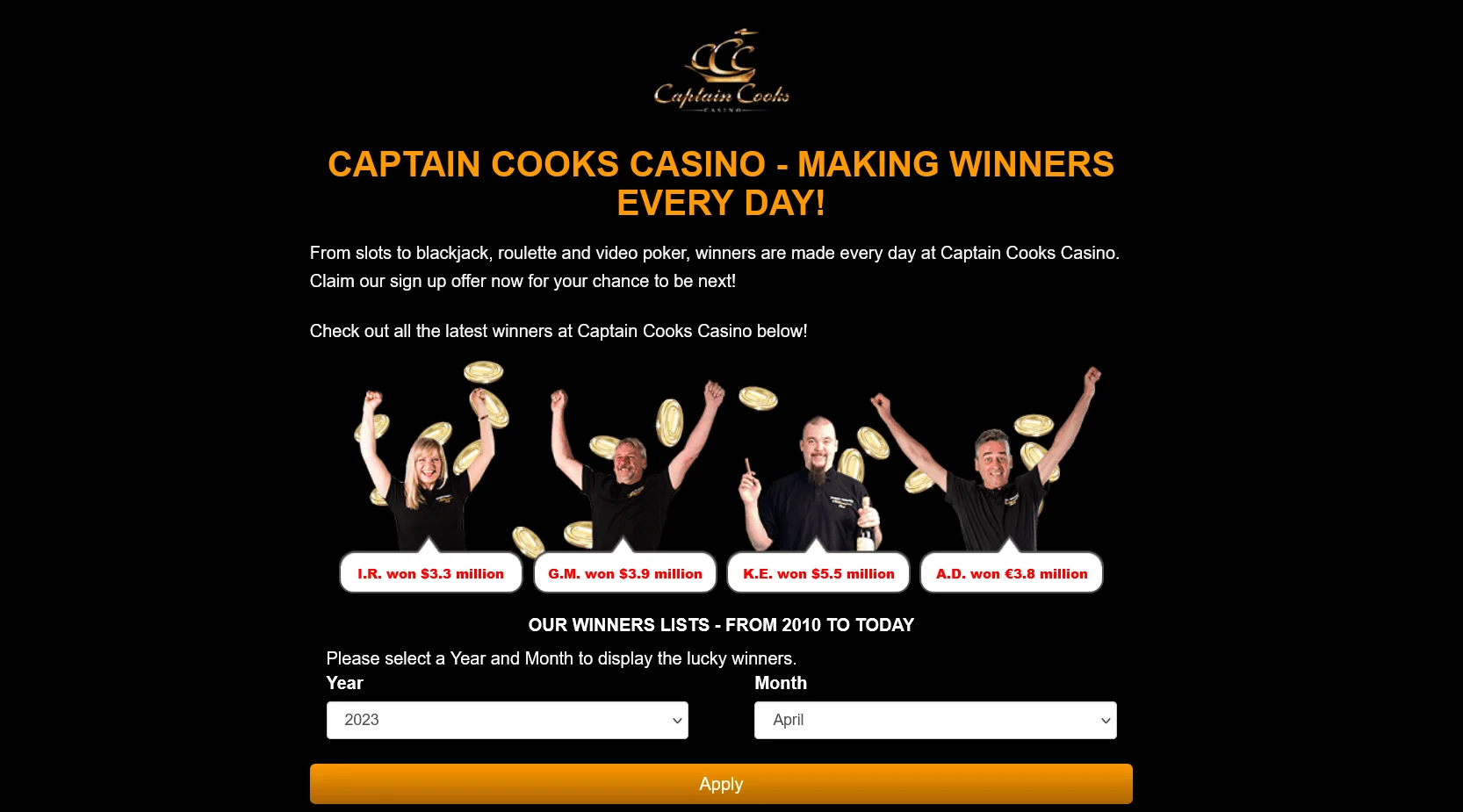 capitain cooks casino Legálnost