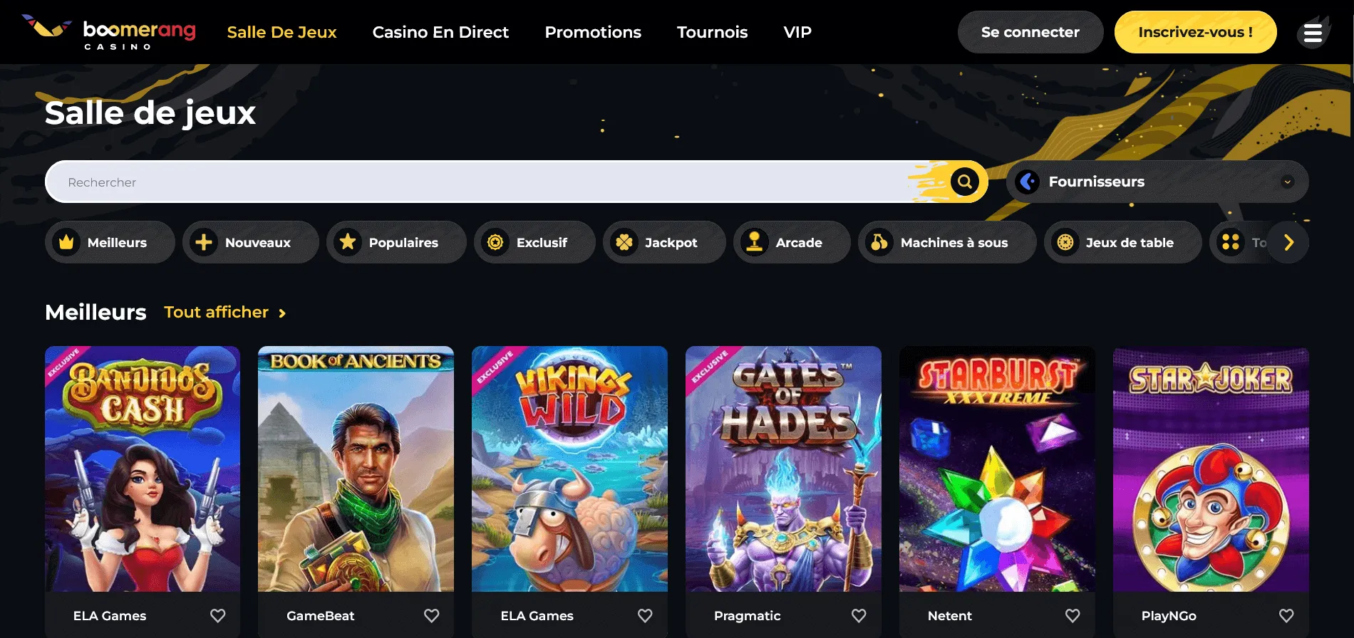 Comment s'inscrire sur Boomerang Casino 