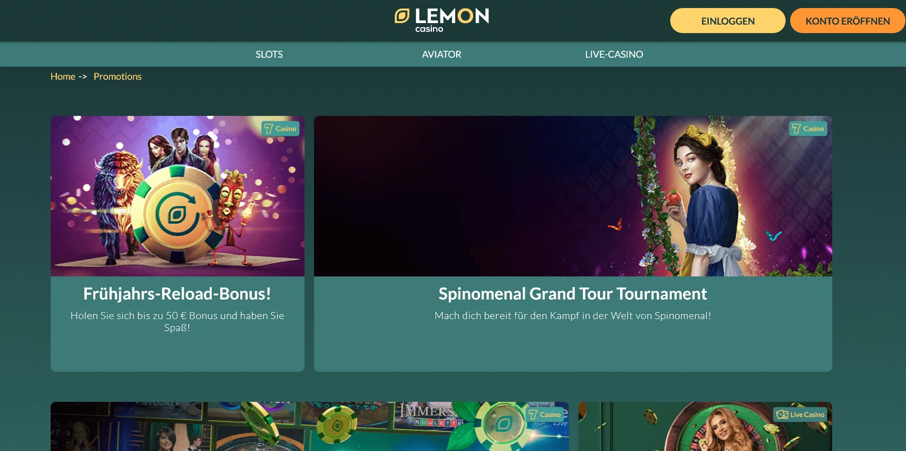 Bonusi za igralce v Lemon Casino